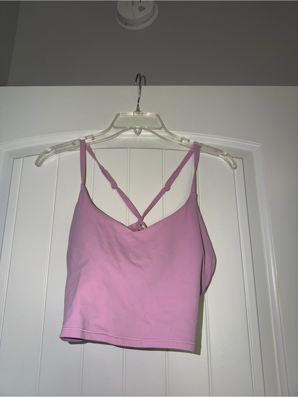 Women’s Athleta Pink Strappy Cropped Tank Top